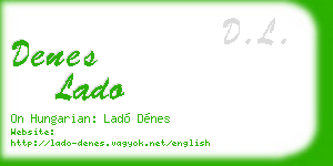 denes lado business card